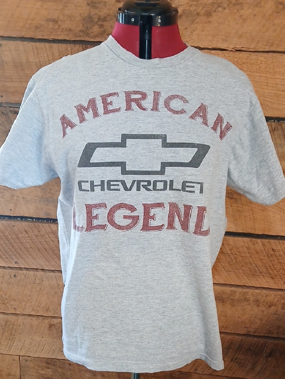 American Legend Heather Gray Graphic T-Shirt Men's M or Women's L